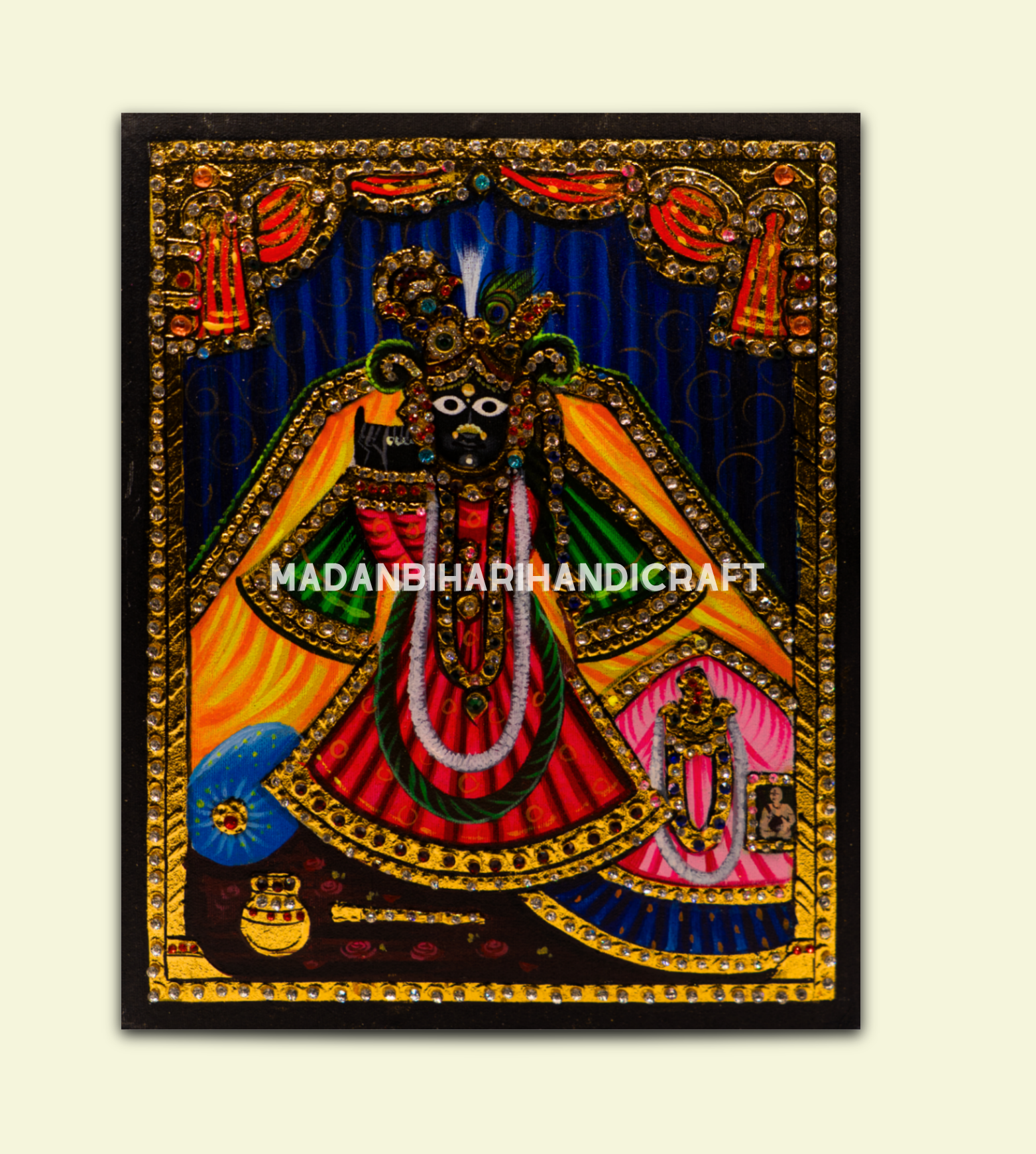 Bihari Ji Mukharvind Painting