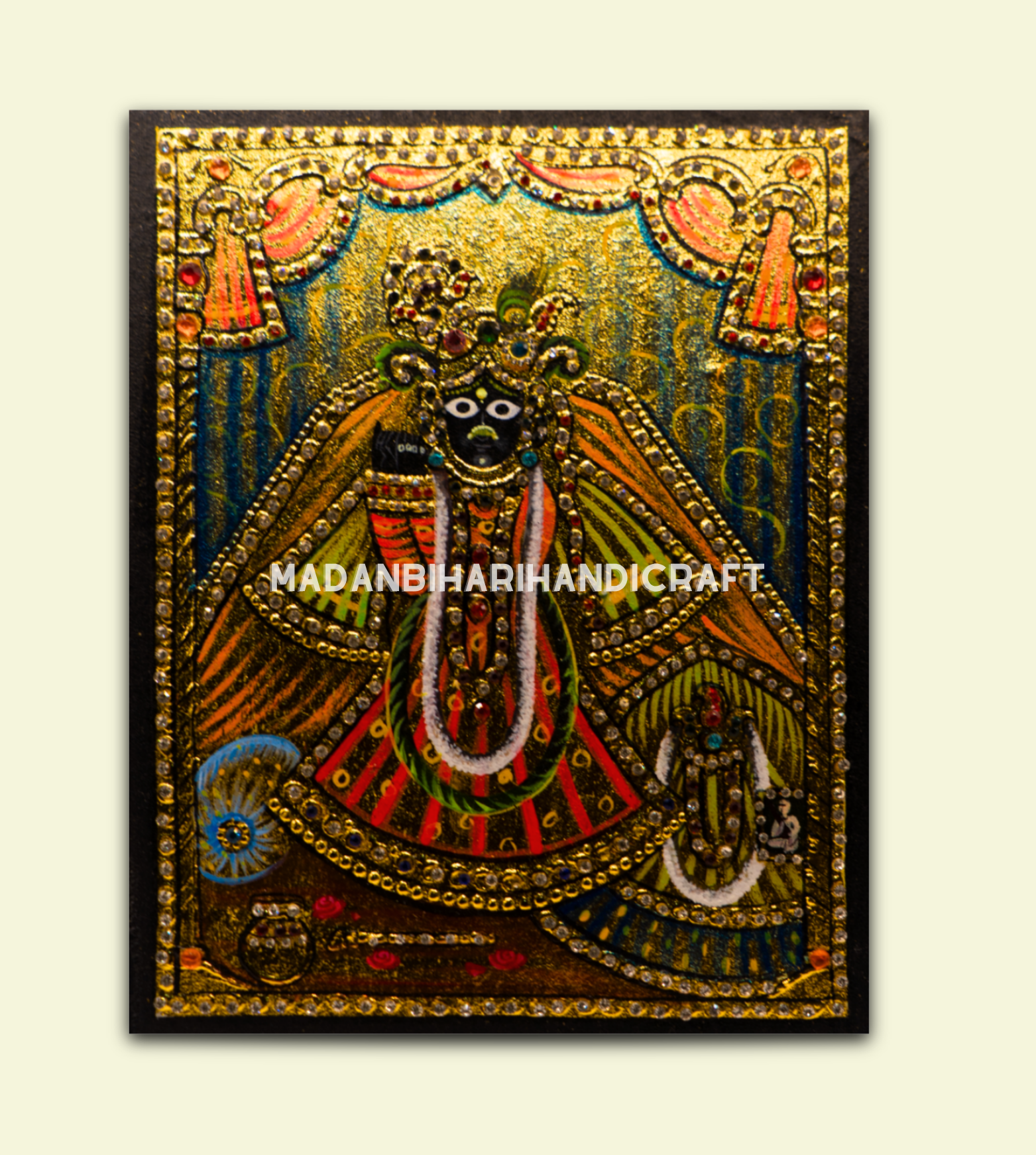 Bihari Ji Canvas Painting